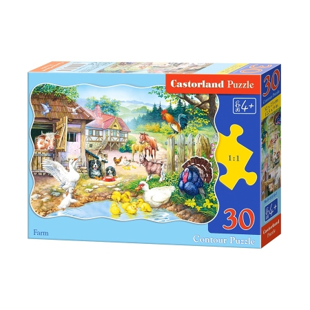 PUZZLE CASTOR 30 el. Zwierzęta na Farmie
